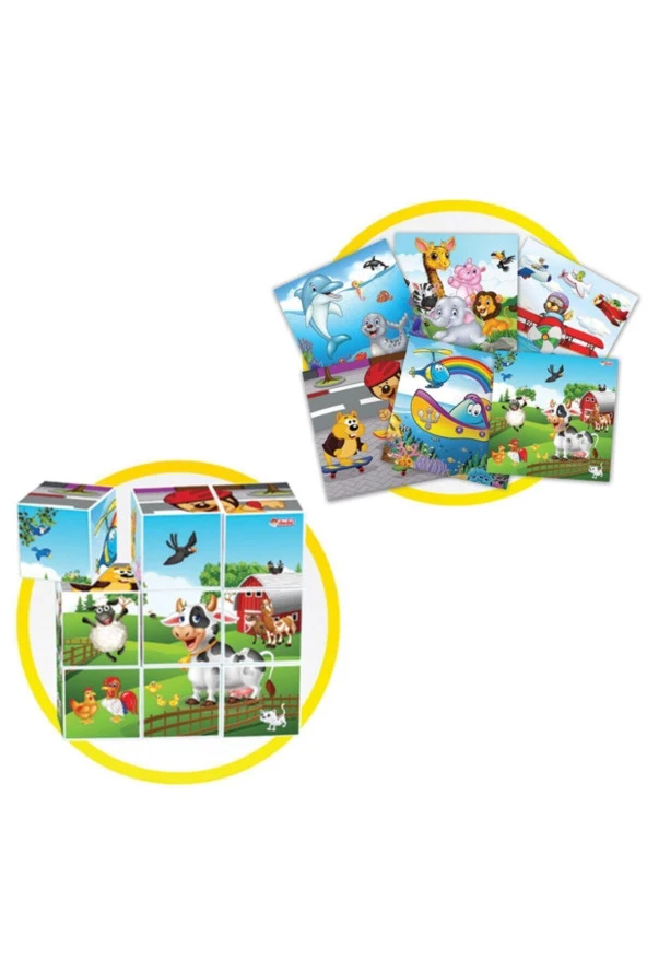 Dede Oyuncak Resimli Küpler Dokuzlu - Resim 4