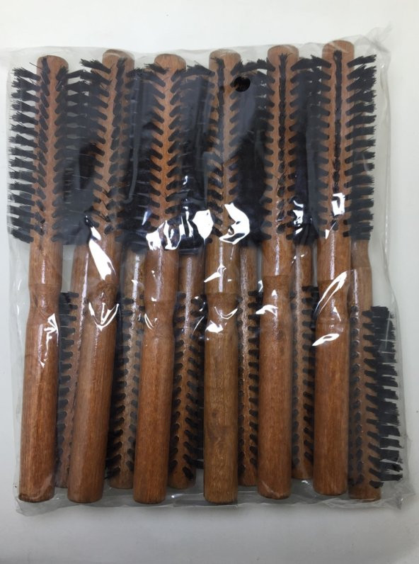 RD-557A Tel Koyu Ahşap Renk Saç Fırçası Tarak - 2