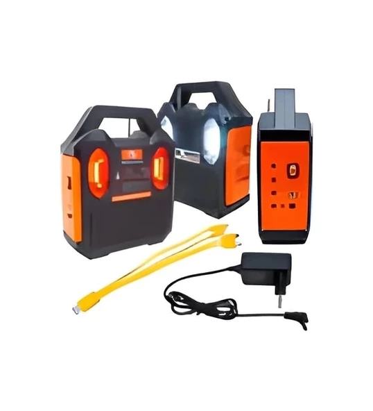 Wıson Ws-5673 Radyolu 3 Ampullü Güneş Enerjili Ev Bahçe Kamp Aydınlatması - 2