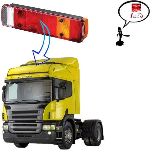 SCANİA P-G-R-T SERİSİ ARKA STOP LAMBASI SOL ORİJİNAL SOKETLİ - 1