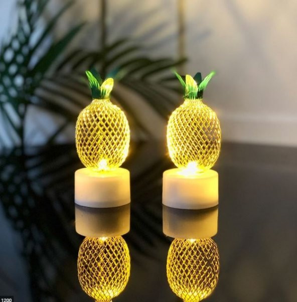 LED Ananas Lamba 12li paket  MH-201 Dekoratif Hediyelik