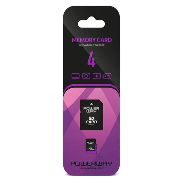 POWERWAY PWR-4 4 GB MICRO SD HAFIZA KARTI