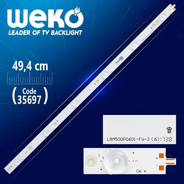 LB50085 V0_00  LBM500P0601-FW-2 - 49.2 CM 6 LEDLİ - (WK-1173)