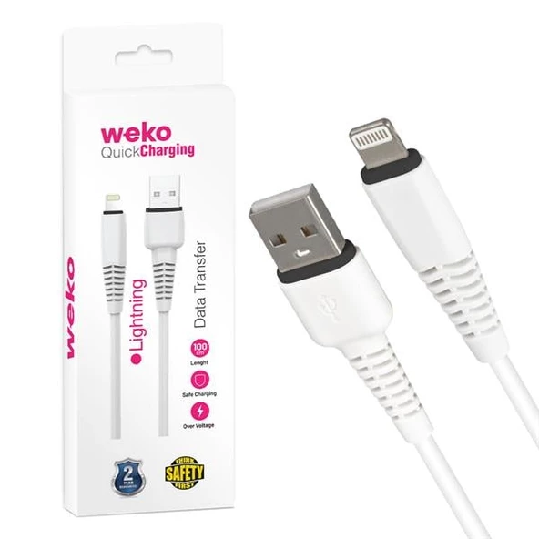 WEKO WK-22022 USB TO LIGHTNING 1 MT ŞARJ KABLOSU (NO:2)