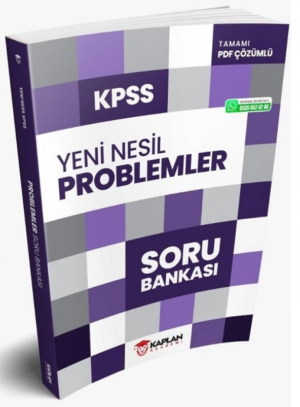 Kaplan Akademi 2021 KPSS Problemler Yeni Nesil Soru Bankası PDF Çözümlü Kaplan Akademi - 1