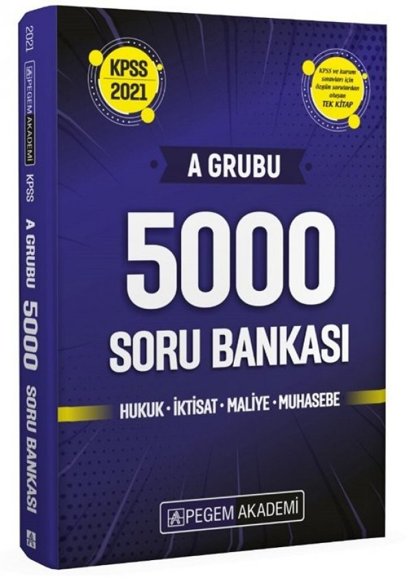 Pegem 2021 KPSS A Grubu 5000 Soru Bankası Pegem Akademi Yayınları