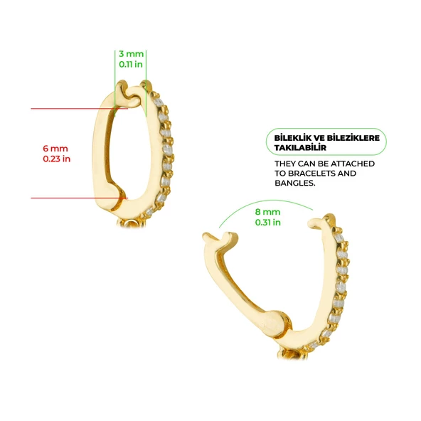 Balık Burç Altın Charm 2,93 gr - 4