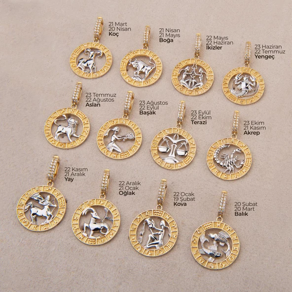 Balık Burç Altın Charm 2,93 gr - 8