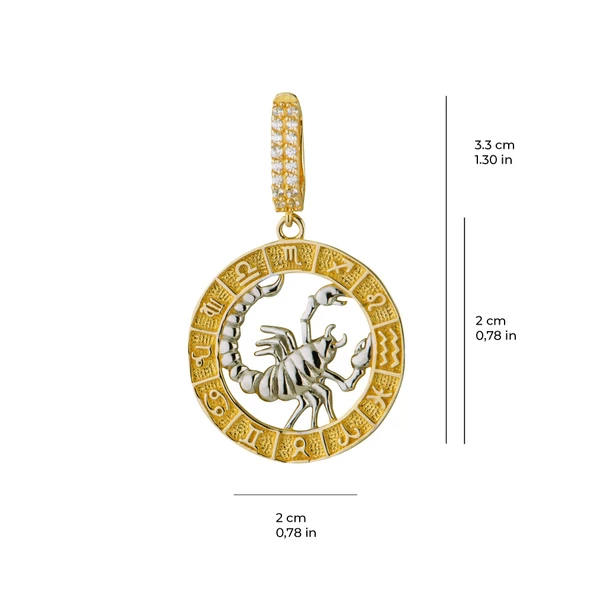 Akrep Burç Altın Charm 2,71 gr - 3