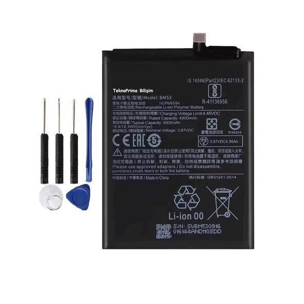 Xiaomi Mi 10T Pro İle Uyumlu İthal Pil Batarya BM53