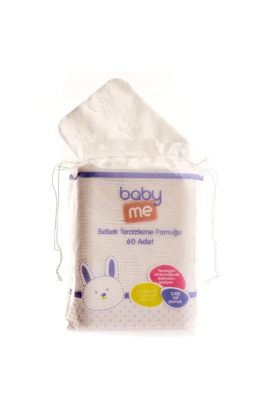 Baby Me Bebek Temizleme Pamuğu 6x60 adet / Bebek Bakım / Bebek Pamuğu - 5