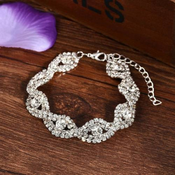 Zarif Deluxe Kristal Bileklik LÜKS VE ŞIK TASARIM - 3