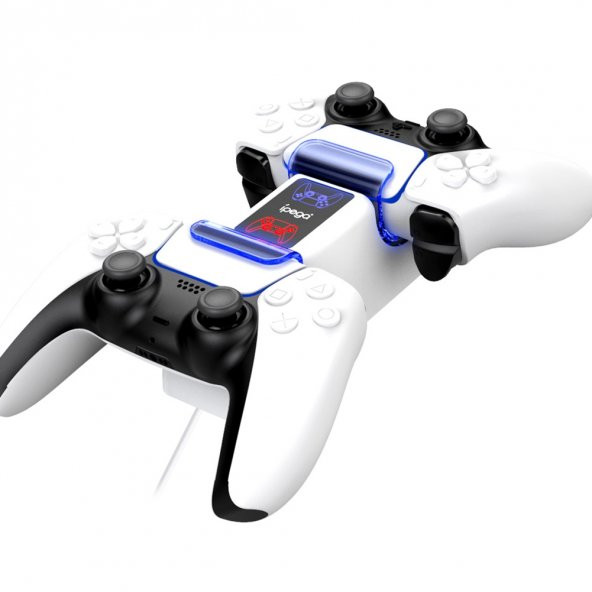 KNY PG-P5003 Playstation 5 Oyun Konsolu İçin Şarj İstasyonu Beyaz