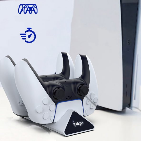 KNY PG-P5012 Playstation 5 Oyun Konsolu İçin Şarj İstasyonu Beyaz - 2