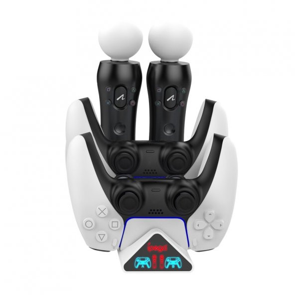 KNY PG-P5011 Playstation 5 Oyun Konsolu İçin Şarj İstasyonu Beyaz - 3