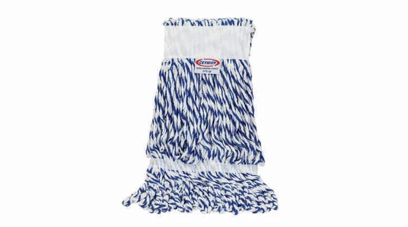 Ceymop Extra Islak Mavi Beyaz Mop (350 Gr) (Cyp-110) (10 Adet) - 1