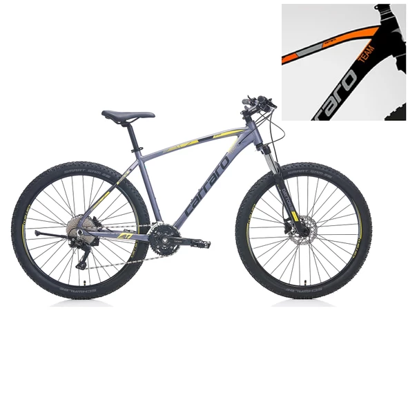 Carraro Daytona 730 HD Fren Deore 30 Vites 27,5 Jant Dağ Bisikleti Siyah Gümüş Turuncu 48 Kadro