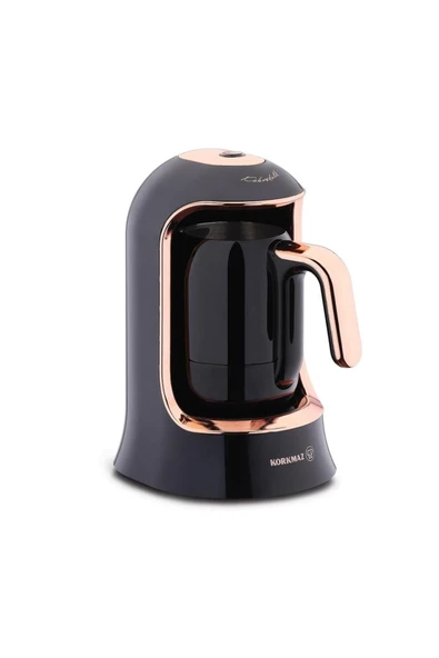 KORKMAZ Kahvekolik Deluxe Otomatik Kahve Makinesi Siyah Rose A860-09