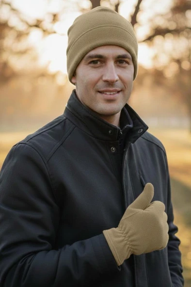 Polar Bere Ve Eldiven - Bej - Resim 2