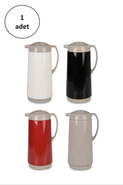 Plastik Karışık Renkli 1.6Lt Termos 1 Adet-TOPTANBULURUM -CRM6007