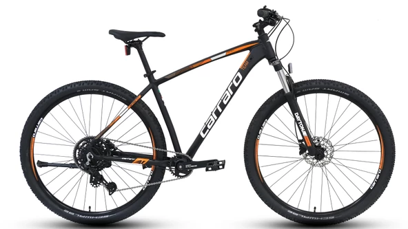 Carraro Daytona 909 HD Fren Cues 9 Vites 29 Jant Dağ Bisikleti Siyah Beyaz Turuncu 52 Kadro