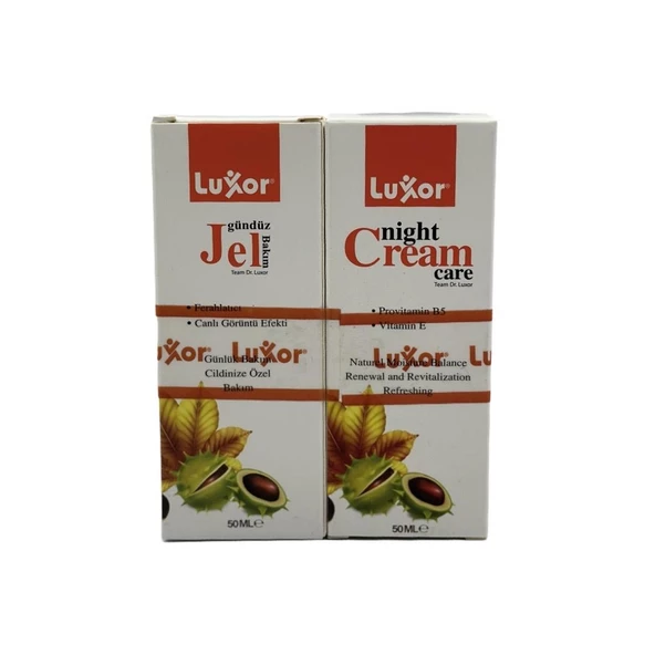 Luxor Gece Bakım Kremi 50 ml + Gündüz Bakım Jel 50 ml - 2