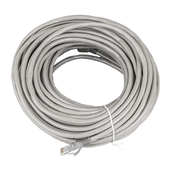 Ayt Fully G-505TA 25 Metre Poşetli Cat6 Ethernet Kablo Jack Soketleri Takılı Hazır İnternet Kablosu - 4