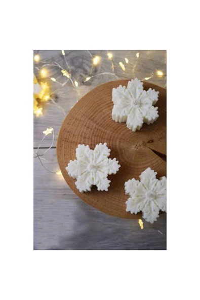 6 lı Kar Tanesi Kokulu Mum