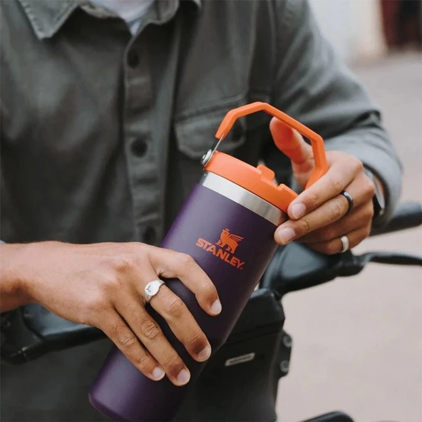 Stanley 10-09993-538 The IceFlow Flip Straw Pipetli Termos Bardak 0,89 LT - Resim 4