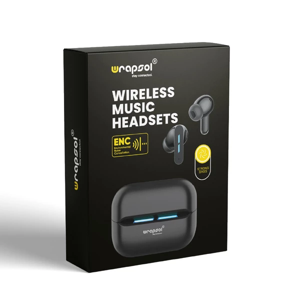 Wrapsol 5.4 Bluetooth Kulaklık ENC Gürültü Engelleme True Wireless Music Headsets