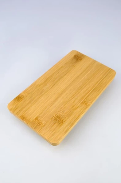 Digithome Bambu Ayaklı Dikdörtgen Mini Servis ve Sunum Tahtası 24,5 Cm Kahverengi THN76071 C1-1-18 - 2