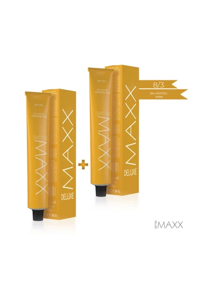 MAXX DELUXE 8.3 Bal Köpüğü 2'li Krem Tüp Boya - 200 Ml