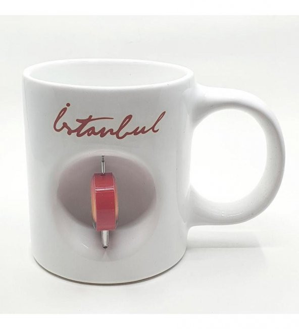 Kız Kulesi Kulesi Temalı 3D Döner Objeli Kupa Bardak - 3