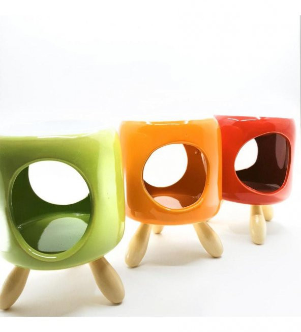 Bambu Ayaklı Renkli Buhurdanlık - 7