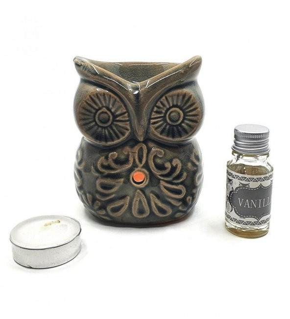 Baykuş Görünümlü Buhurdanlık Set - Resim 4