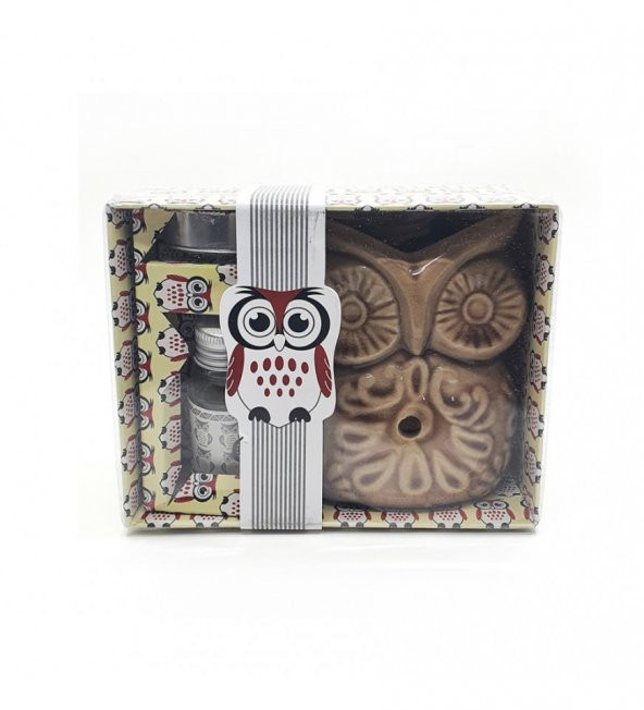 Baykuş Görünümlü Buhurdanlık Set - Resim 5