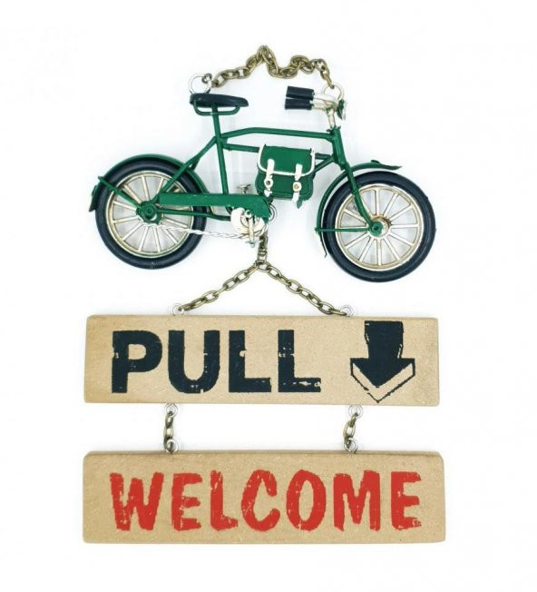 Dekoratif Metal Bisiklet Kapı Süsü - 2