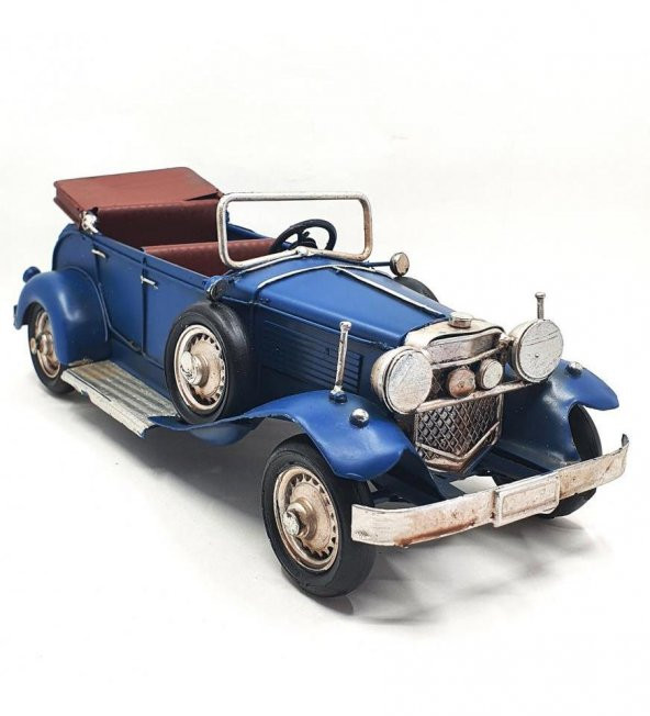 Nostaljik Üstü Açık Metal Araba - Resim 2