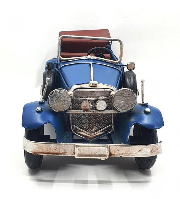 Nostaljik Üstü Açık Metal Araba - Resim 3