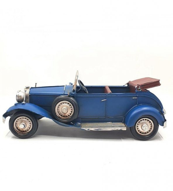 Nostaljik Üstü Açık Metal Araba - Resim 4