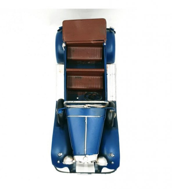 Nostaljik Üstü Açık Metal Araba - Resim 5