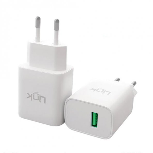 LinkTech C204 USB Çıkışlı Lightning Kablolu 10W 2.1A Şarj Aleti Beyaz - 2