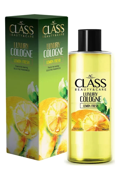 Class Ac Luxury Limon Kolonya 400ml %80 Alkol Oran