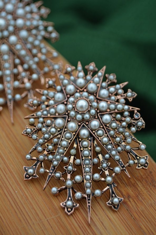 STONEAGE İncili Küpe Özel Tasarım - Resim 8