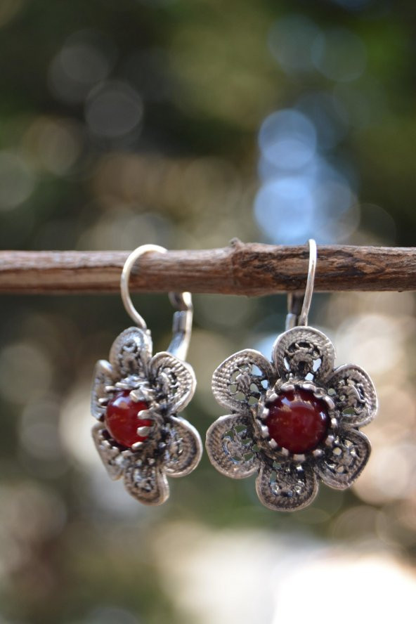 STONEAGE JEWELLERY Gümüş Kaplama Küpe - 3