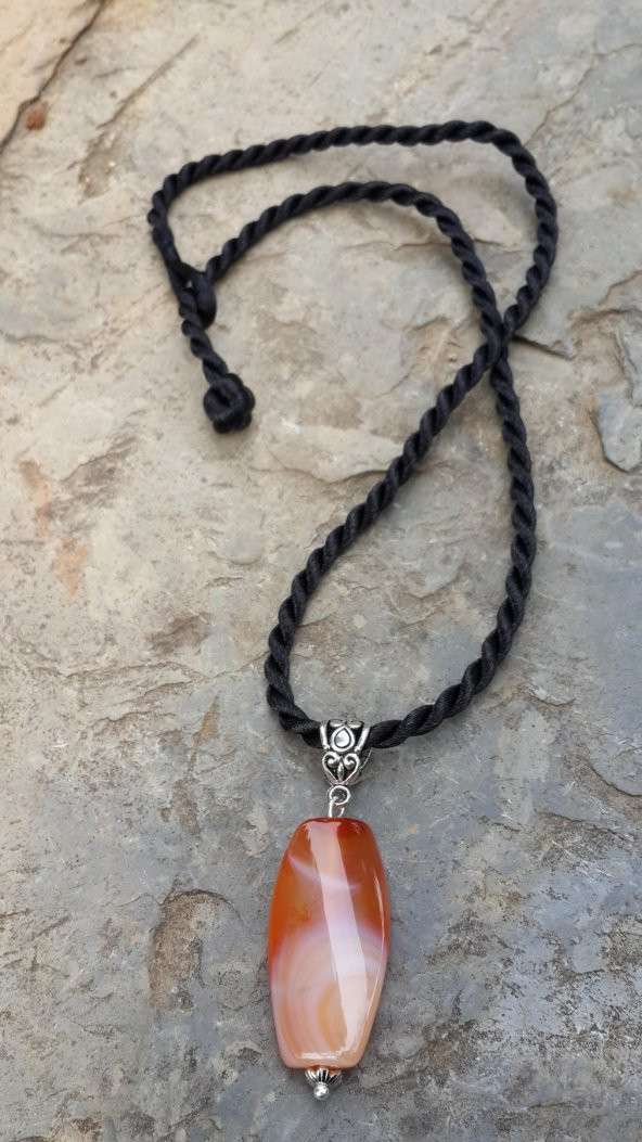 STONEAGE JEWELLERY Jasper Doğal Taş Bayan Kolye