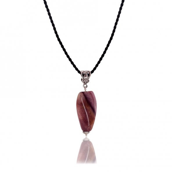 STONEAGE JEWELLERY Jasper Doğal Taş Bayan Kolye - 4