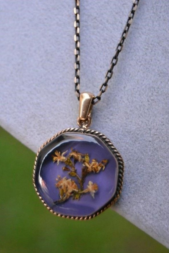 STONEAGE JEWELLERY Kuru Çiçek Bayan Kolye ürün görseli