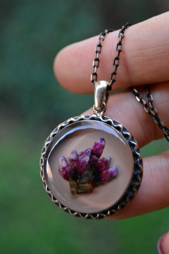 STONEAGE JEWELLERY Kuru Çiçek Kadın Kolye - Resim 3