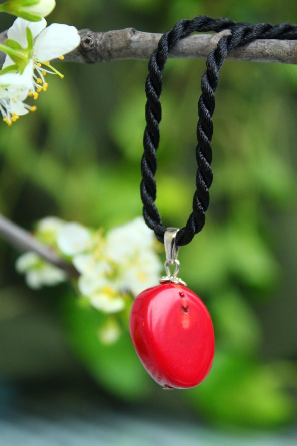 STONEAGE JEWELLERY Mercan Doğal Taş Kararlılık Bayan Kolye ürün görseli